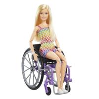 Mattel Fashionistas - Barbie met een paarse rolstoel #194 pop - thumbnail