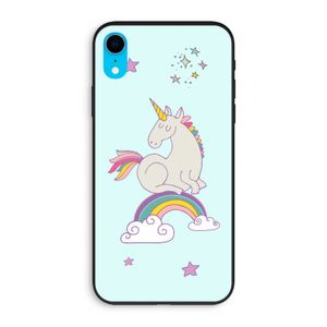 Regenboog eenhoorn: iPhone XR Biologisch afbreekbaar hoesje