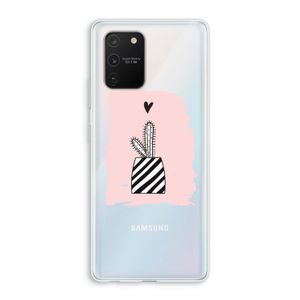 Zwart-wit cactus: Samsung Galaxy S10 Lite Transparant Hoesje