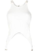 Dion Lee débardeur Fin Corset - Blanc