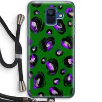Green Cheetah: Samsung Galaxy A6 (2018) Transparant Hoesje met koord