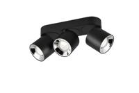 Trio PlafondlampGuayana 3-lichts zwart - 651000332