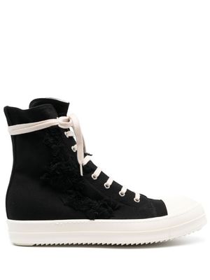 Rick Owens DRKSHDW baskets montantes Broken - Noir