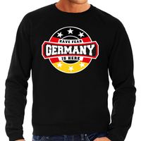 Have fear Germany is here / Duitsland supporter sweater zwart voor heren - thumbnail