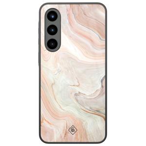 Samsung Galaxy A56 glazen hardcase - Marmer waves