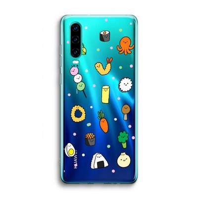 Happy bento friends: Huawei P30 Transparant Hoesje