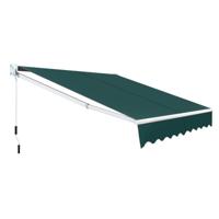 Intrekbare Luifel Aluminium Buizen 245x200 cm Groen
