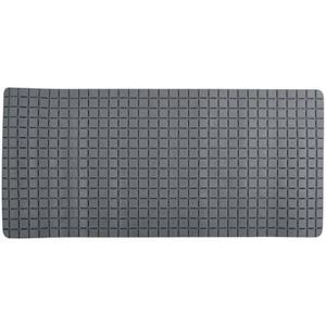 MSV Douche|bad anti-slip mat badkamer - rubber - grijs - 76 x 36cm