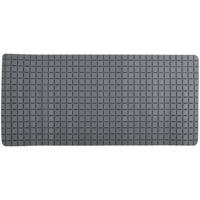 MSV Douche|bad anti-slip mat badkamer - rubber - grijs - 76 x 36cm