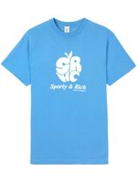 Sporty & Rich t-shirt Apple en coton - Bleu - thumbnail