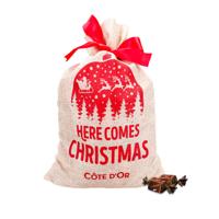 Côte d'Or chocolade kerstcadeau in jute zak - Chokotoff - 200 stuks - Côte d'Or chocolade kerstcadeau in jute zak - Chokotoff - 200 stuks -
