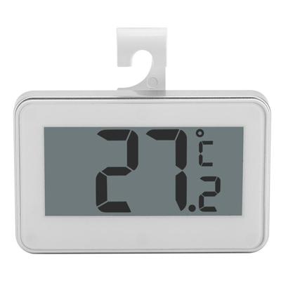 Grote LCD Koelkast thermometer met instelbare standaard magneet digitale thermometer (wit)