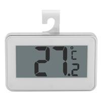Grote LCD Koelkast thermometer met instelbare standaard magneet digitale thermometer (wit)