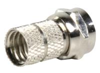 Valueline fc-001prof f-connector male metaal zilver