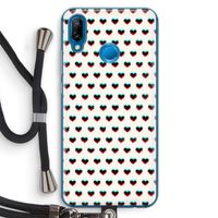 Hartjes: Huawei P20 Lite Transparant Hoesje met koord