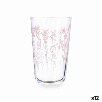 Waterglas Quid Velvet Roze Glas 400 ml (12 Stuks)