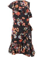 Ulla Johnson robe à fleurs - Noir