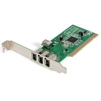 StarTech.com 4-poort PCI 1394a FireWire Adapter Kaart 3 Extern 1 Intern