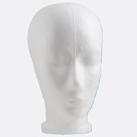 Pruikenkop wit hoogte 26 cm dame