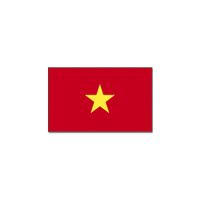 Gevelvlag/vlaggenmast vlag Vietnam 90 x 150 cm   -