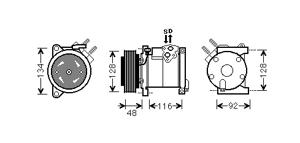 COMPRESSOR VOYAGER 33i/38i 00- 0700K102
