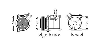 COMPRESSOR VOYAGER 33i/38i 00- 0700K102