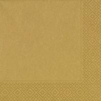 Duni Gouden tafel servetten - 60x stuks - 33 x 33 cm - Thema glitter and glamour