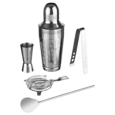 Secret de Gourmet 5-delige Cocktails maken set - Cocktailshaker - 600 ml - RVS