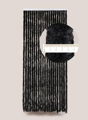 Degor Kattenstaart Vliegengordijn Effen Zwart 90 x 210 cm Degor Kattenstaart Vliegengordijn Effen Zwart 90 x 210 cm