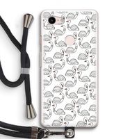 Zwanen: Pixel 3 Transparant Hoesje met koord