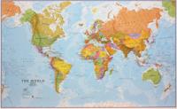 Wereldkaart World Political | 195 x 120 cm | Maps International