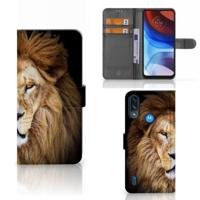 Motorola Moto E7i Power | E7 Power | Telefoonhoesje | Met pasjeshouder | Leeuw