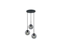 Trio Vide hanglamp Balini zwart met smoke glas 308590342