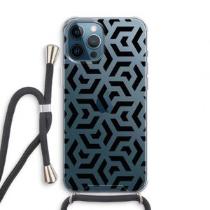 Crazy pattern: iPhone 12 Pro Transparant Hoesje met koord