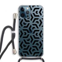 Crazy pattern: iPhone 12 Pro Transparant Hoesje met koord