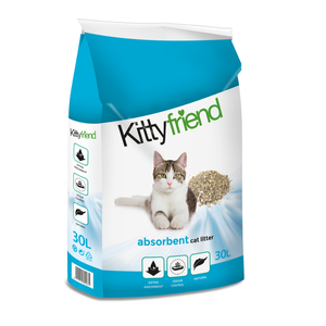 Kittyfriend Absorbent - Kattenbakvulling - 30 l