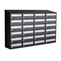 Allux Hive Set 4-Breed, 6-Hoog Met Dak Zwart - 40030070_4x6d
