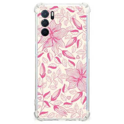 OPPO A16 | A16s | A54s Case Pink Flowers OPPO A16 | A16s | A54s Case Pink Flowers