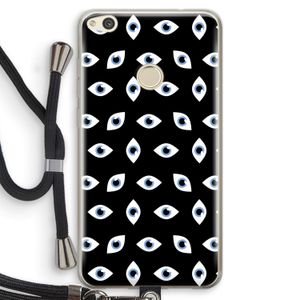 Eyes pattern: Huawei Ascend P8 Lite (2017) Transparant Hoesje met koord