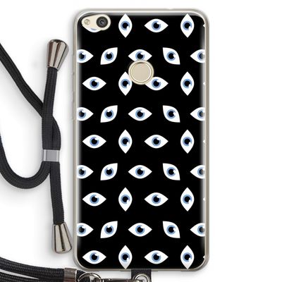 Eyes pattern: Huawei Ascend P8 Lite (2017) Transparant Hoesje met koord
