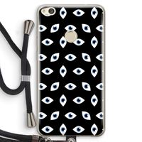 Eyes pattern: Huawei Ascend P8 Lite (2017) Transparant Hoesje met koord