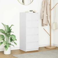 Dressoir met lades 37,5x35x99 cm spaanplaat wit