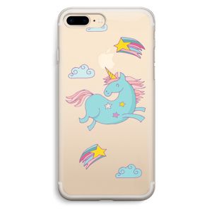 Vliegende eenhoorn: iPhone 7 Plus Transparant Hoesje