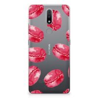 Nokia 2.4 Siliconen Case Pink Macarons