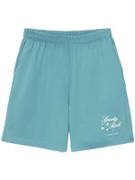 Sporty & Rich short à logo imprimé - Bleu