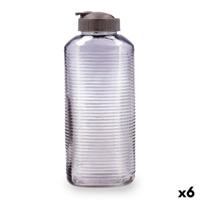 Waterfles Quid Velvet Grijs Glas 1,8 L (6 Stuks)