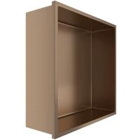 Inbouwnis Geborsteld Koper 30x30x10 cm RVS 304