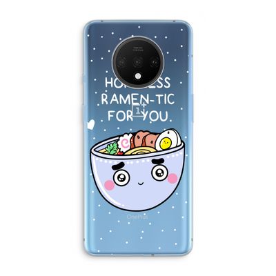 I'm A Hopeless Ramen-Tic For You: OnePlus 7T Transparant Hoesje