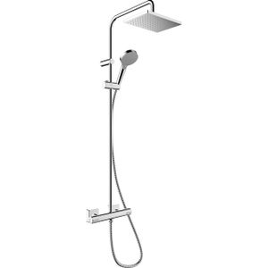 Hansgrohe Vernis showerpipe met thermostaat ecosmart chroom 26097000