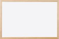Q-CONNECT whiteboard, met houten frame, melamine, 120 x 90 cm
